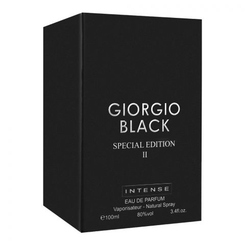 Giorgio Black Special Edition II Intense EDP, 100ml