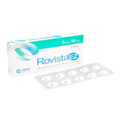 Getz Pharma Rovista EZ Tablet, 5mg + 10mg, 10-Pack