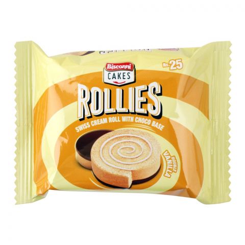 Bisconni Rollies Swiss Double Vanilla Cake Roll, 32g