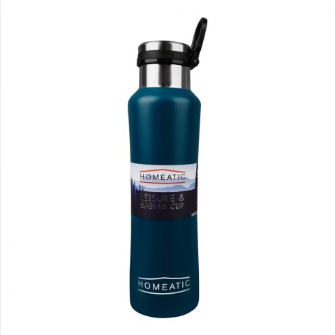 Homeatic Steel Water Bottle, 550ml Capacity, Green, KA-038