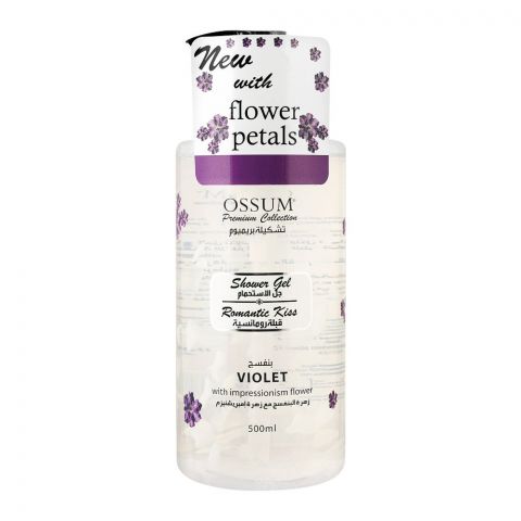 Ossum Flower Petals Violet Romantic Kiss Shower Gel, 500ml
