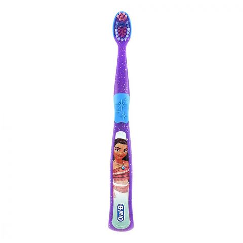Oral-B Disney Princess Pocahontas Toothbrush 1's Extra Soft, Purple/Blue
