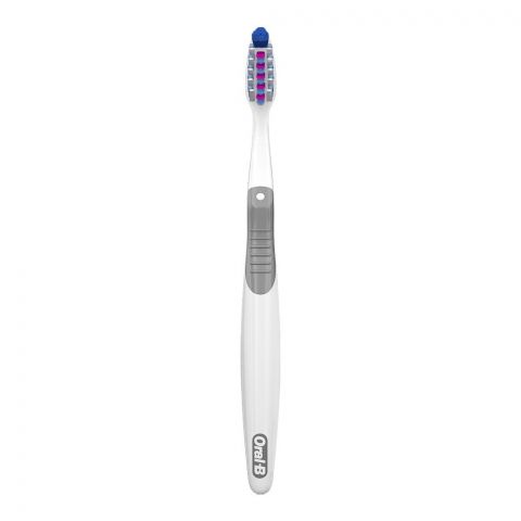 Oral-B Cross Action Deep Reach Toothbrush 1's Soft, Grey