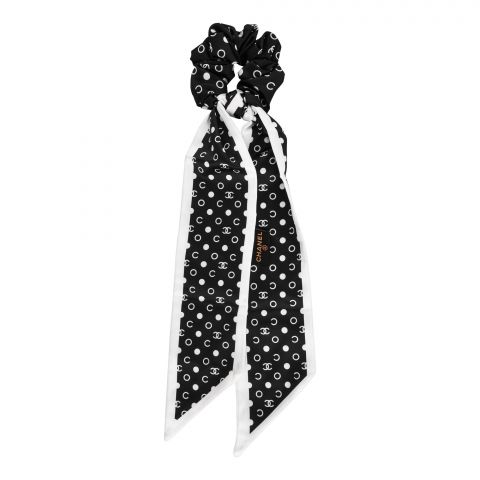 Naheed Scrunchies, Black & White, J004