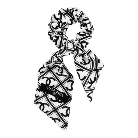 Naheed Scrunchies, Black & White, J0014