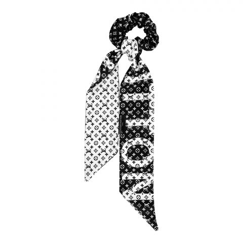 Naheed Scrunchies, Black & White, J0023