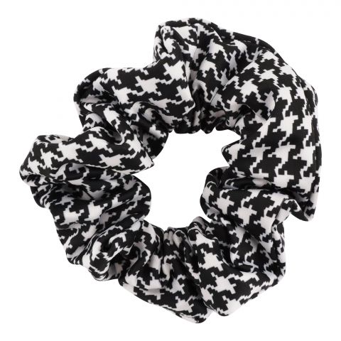 Naheed Scrunchies, Black & White, J0054
