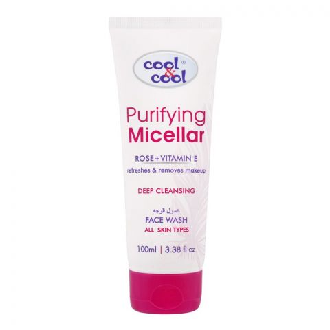 Cool & Cool Purifying Micellar Deep Cleansing Face Wash, All Skin Types, 100ml