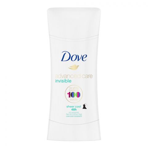 Dove Advanced Care 48H Invisible Sheer Cool Deodorant Stick, For Women, 74g