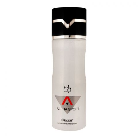 Hemani Wasim Badami Alpha Sport Deodorant Body Spray, For Men, 200ml