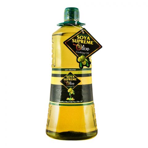 Soya Supreme Olive Cooking Oil, Bottle, 3 Liters