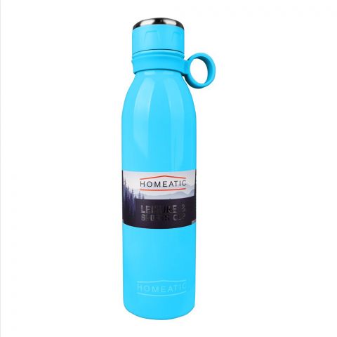 Homeatic Steel Water Bottle, 750ml Capacity, Blue, HKA-030