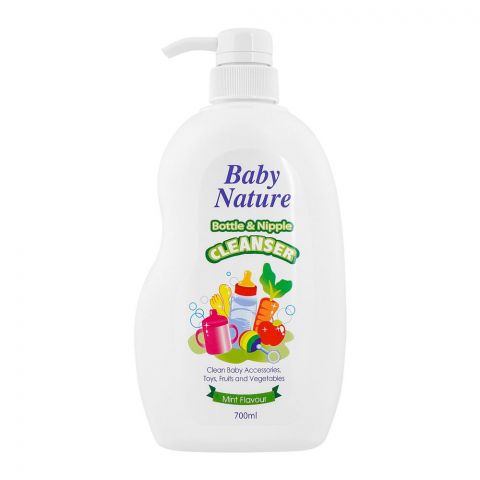 Baby Nature Mint Bottle & Nipple Cleanser, 700ml
