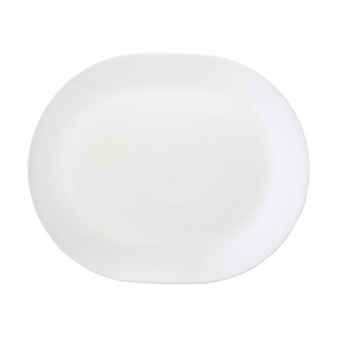 Corelle Livingware Winter Frost White Serving Platter, 12.25 Inches, 6003110