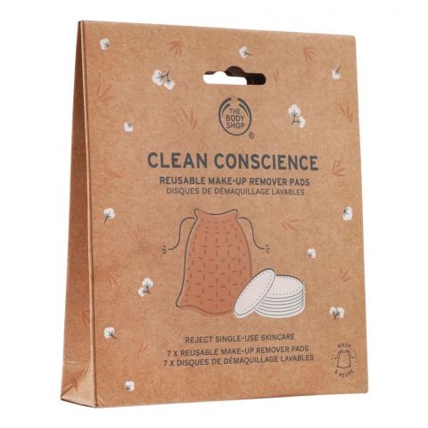 The Body Shop Clean Conscience Reusable Make-Up Remover Pads, 7-Pack