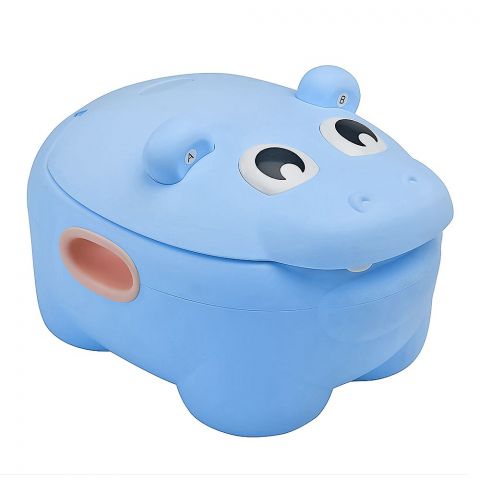Baba Mama Hippo Baby Potty, MQ-6205 Blue