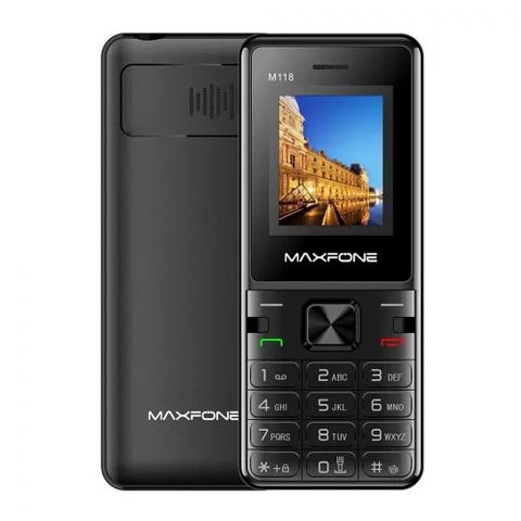 Maxfone M118 Black Feature Mobile Phone
