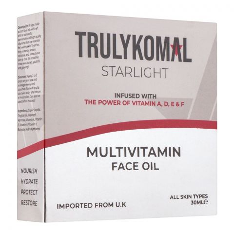 Truly Komal Star Light Multi Vitamin Face Oil, 30ml