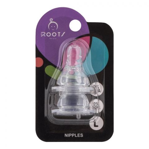 Roots Natural Normal Neck Nipple, 6m+, Large, W001