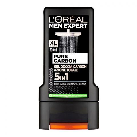 L'Oreal Paris Men Expert Pure Carbon 5in1 Shower Gel, 300ml