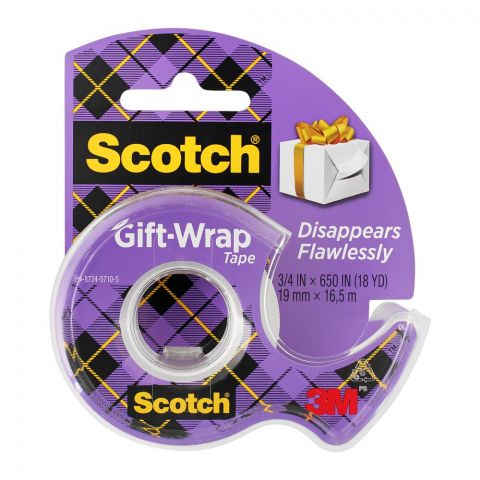 Scotch Gift-Wrap Purple Tape, 3/4 19mm