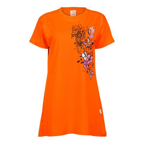 Thailand Girls T-Shirt, Orange, Free Size 