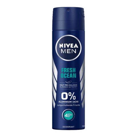 Nivea Men 48H Fresh Ocean Deodorant Body Spray, 150ml