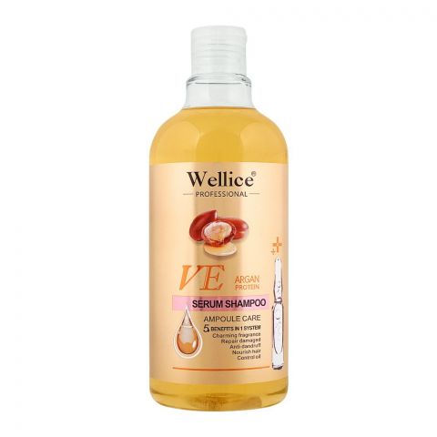 Wellice VE Argan Protein Ampoule Care Serum Shampoo, 500ml