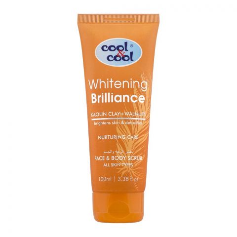 Cool & Cool Whitening Brilliance Nourishing Care Face & Body Scrub, 100ml