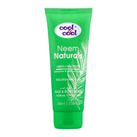 Cool & Cool Neem Naturals Nourishing Care Face & Body Scrub, 100ml