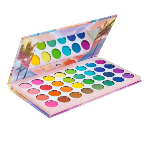 Rivaj UK Beauty Beats Eyeshadow Palette, 32 Shades