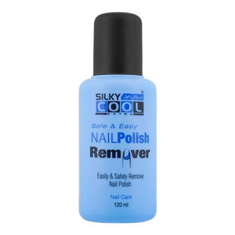 Silky Cool Extra Safe & Easy Nail Polish Remover, 120ml