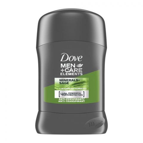 Dove Men + Care Minerals+Sage Antiperspirant Deodorant Stick, 40ml