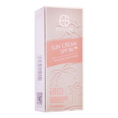 Estelin Anti-Aging & Whitening SPF-90 Sun Cream, 60ml