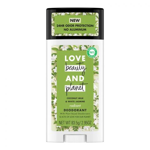 Love Beauty And Planet Coconut Oil & White Jasmine Deodorant Stick, 83.5g