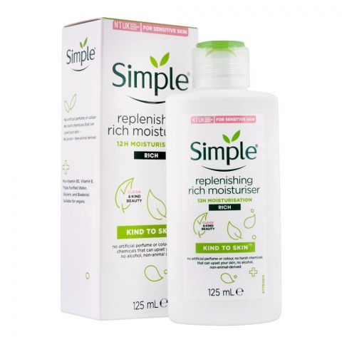 Simple Kind To Skin Replenishing Rich Moisturiser, 125ml