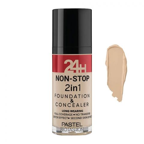 Pastel 24H Non-Stop Foundation & Concealer, 601