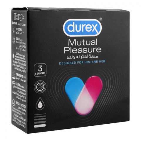 Durex Mutual Pleasure Condom, 3-Pack