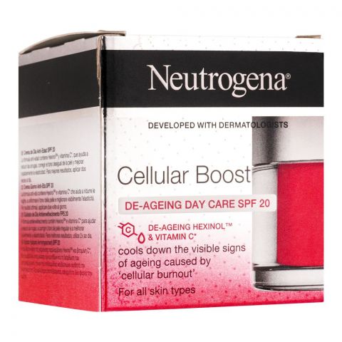 Neutrogena Cellular Boost De-Ageing Day Care Cream, SPF 20, 50ml