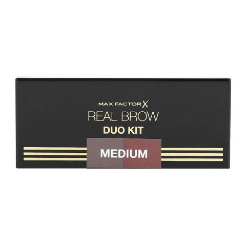 Max Factor Real Brow Duo Kit, 002 Medium
