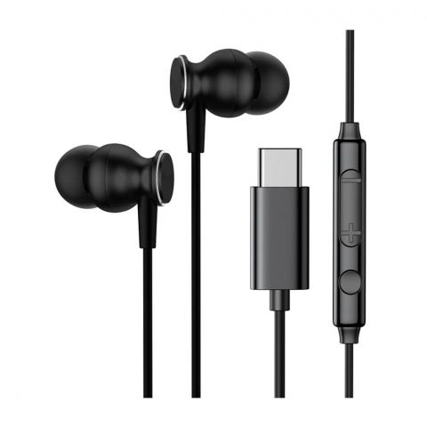 Joyroom Digital Type-C Wired Earbuds, JR-EC04, Black
