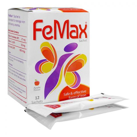 Matrix Pharma Fe Max Sachet, Apple Flavor, 10-Pack
