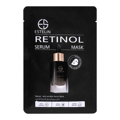 Estelin Retinol Anti-Wrinkle Serum Mask, 25ml
