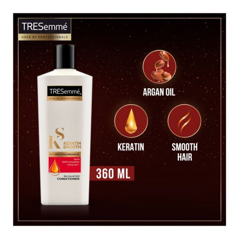 Tresemme Keratin Smooth With Keratin And Argan Oil Conditioner, 360ml