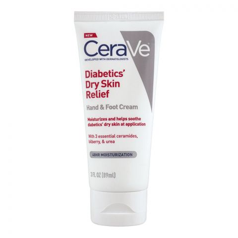 CeraVe Diabetics Dry Skin Relief Hand & Foot Cream, 89ml