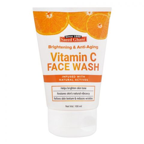 Saeed Ghani Vitamin C Brightening & Anti-Aging Face Wash, 100ml