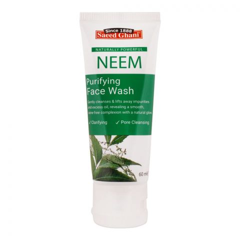 Saeed Ghani Neem Purifying Face Wash, 60ml