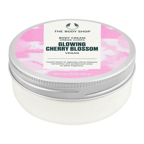 The Body Shop Glowing Cherry Blossom Vegan The Body Cream, 200ml