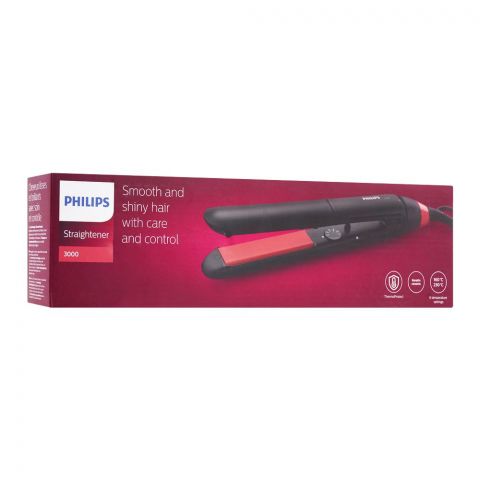 Philips 3000 Smooth And Shiny Hair With Care & Control Straightener, BHS376/00
