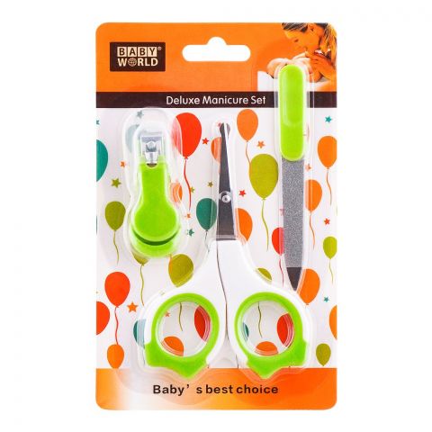 Baby World Deluxe Manicure Set, Baby's Best Choice, Green, BW7014